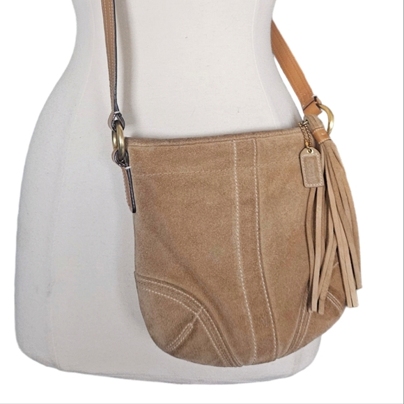 Coach Handbags - COACH | Suede Leather Crossbody | Y2K | Women's | Bags